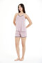 Women's 95% Viscose Shepherd Stitched Shorts Set - 5