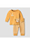 Cotton Round Neck Long Sleeves Pyjama Set with Duck Print - 2