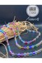 8 mm Ab Plated Glass Beads (1 String 40 Pieces) Iridescent Rainbow Color Rosary Jewelry Design Bead