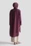 Pocket Detailed Tunic Dress Burgundy - 6