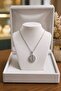 Luxurious Figured Statement Necklace with Zircon Stones - 2