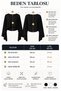 Women's Boat Neck Cape Sleeve Crop Blouse Stylish Loose Office Casual - 4