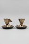 2-Piece Gold Cat Patterned Porcelain Coffee Cup Set Stylish and Elegant Turkish Coffee Presentation Set - 2