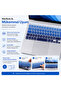 MacBook Pro 16.2 Inch M1 M2 M3 M4 M5 A2485 A2991 Compatible Turkish Q Keyboard Protector Blue Ombre Silicone - 5