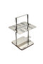 26-Piece Silver Stainless Steel Cutlery Set with Stand | Elegant Flatware Collection - 2