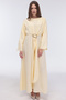 Bolerosu Buckle Decorated Glossy Dress - 6