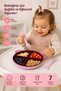 7 Piece Food Tray Set Food Plate Pink 6015 - 6