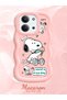 Redmi 15C 4g Compatible Case with Camera Protector Pink Silicone Couple Phone Case Stripe Pattern - 2