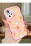 Redmi Note 10 Pro Compatible Case Camera Protector Pink Silicone Couple Phone Case Floral Pattern