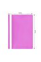 6Pcs Clear File Fasteners with Clip, A4 Plastic File Folders for Documents, Presentation Project Folders, Pink - 6