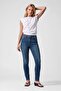 Women's Light Blue High Waist Slim Fit Lycra Jean Trousers