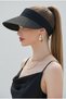Foldable Bandeau Women's Straw Visor Tennis Beach Hat Adjustable - 4