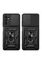 Galaxy A15 Case Sliding Camera Protector Magnetic Stand Tank Protection Senk - 3