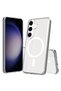Galaxy S23 Fe Case Thick Silicone Magsafe Camera Raised Transparent