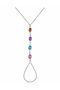 Silver Color Oval Zircon Stone Steel Şahmeran Stainless Steel Colorfast Gift
