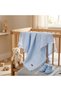 100% Cotton New Season Four Layer Muslin Baby Girl - Boy Blanket / Newborn Baby Blanket Blue