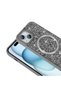 iPhone 15 Plus Case with Glitter Diamonds and Magsafe Camera Raised Silicone Omsy - 6
