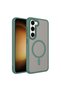 Galaxy S23 Case Magsafe Supported Camera Raised Matte Anti-Fingerprint Silicone Senk - 4