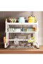 Dish Rack Organizer Stainless Steel with Doors Over Sink Dish Drying Rack Storage Rack Kitchen Dish Drainer Nonslip Kitchen Multipurpose Rack Dust-Proof - 3