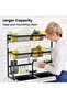 3 Layer Stainless Steel Kitchen Rack Dish Organizer Drying Rack Above Sink Drain Rack Kitchen Storage Countertop Utensil Holder - 2