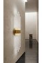 Bhbackhome Aura Medium 39 سم - مصباح حائط بتصميم عصري - ذهبي - أبيض LED - 2