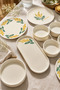 Mimoza 14 Piece Breakfast Set for 6 People, Floral Patterned Ceramic Presentation Set - 3