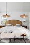 Rattan Pendant Light Fixture Modern Hanging Light Bamboo Handwoven 1-Light Hanging Lamp for Farmhouse Bedroom Living Room Dining Room - 5