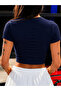 Women's Crop Slim Fit Cherry Printed 100% Cotton T-Shirt – White - 2