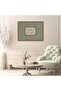 Signtouch Green Stripe Nursery Mid Century Baby Wall Art Outer Frame 40x60 cm - 3