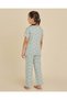 Girls Green T-Shirt And Long Pants PJ Set - 5