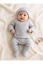 100% Cotton 3-Piece Newborn Hospital Discharge Set: Bodysuit, Booties, and Bottom Beanie Set - 6