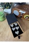 5-Piece Heart Model Pearl-Embellished Metal Button