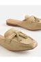 Women Ivory Tassel Trim Mules - 4