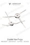 Roborock Q7 Max / Q7 Max Plus Compatible 3-Blade 2-Piece Side Brush White |   High Quality - 2