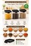 6 Pieces 0.7 L Transparent Airtight Food Storage Container Set Legumes and Dry Food Box - 4