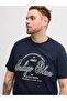 Men's Navy Blue Jjedenver Graphic Tee Ss O-Neck Sn Pls T-Shirt - 2