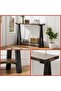 - 2-Tier Console Table with Storage, 43.3-Inch Entryway Table with Metal Frame and MDF, Narrow Sofa Table Behind the Sofa for Hallway, Bedroom, Living Room - 8
