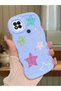 Redmi 10A Compatible Case Camera Protector Blue Silicone Couple Phone Case Star Pattern