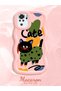 Redmi Note 10 4g Compatible Case Camera Protector Pink Silicone Couple Phone Case Cat Pattern - 2