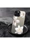 Realme C55 Compatible Silicone Edge Hard Back Case Couple Phone Case with Floral Pattern - 7