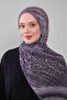 شال قطني من الموسلين المختلط باللون الأنثراسيت - 3