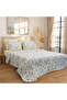Double Daisy Patterned Multi-Purpose Bedspread Set (Pique Set) with 4 Pillowcases & Elastic Sheets - 3