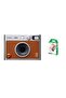 Instax Mini EVO Hybrid Instant Camera – Brown (USB-C) | Instant Print with Digital Preview, Creative Modes & Built-In Selfie Mirror With Pack Of 10 Films