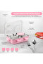 Kids Duo Meal Box Set -Multi-Compartment Lunch Box with Built-In Hot/Cold Flask and Removable Stainless Steel Compartment Lunch Box 900ml -Pink - 5