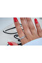 Yzk649 Stone-Set Honeycomb Detail Adjustable Ring - 2