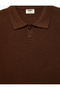 Short Sleeve Button Detailed Polo Collar Knitwear School T-Shirt - 7