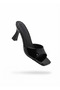 Jova Daily Black Patent Leather Heeled Slippers 8 cm