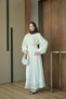 Women's Pleated Detailed Balloon Sleeve Dress Yellow - 5