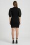Women Knitted Mini Dress, Black - 4