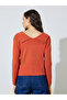 Orange Long Sleeve Knit Top - 5